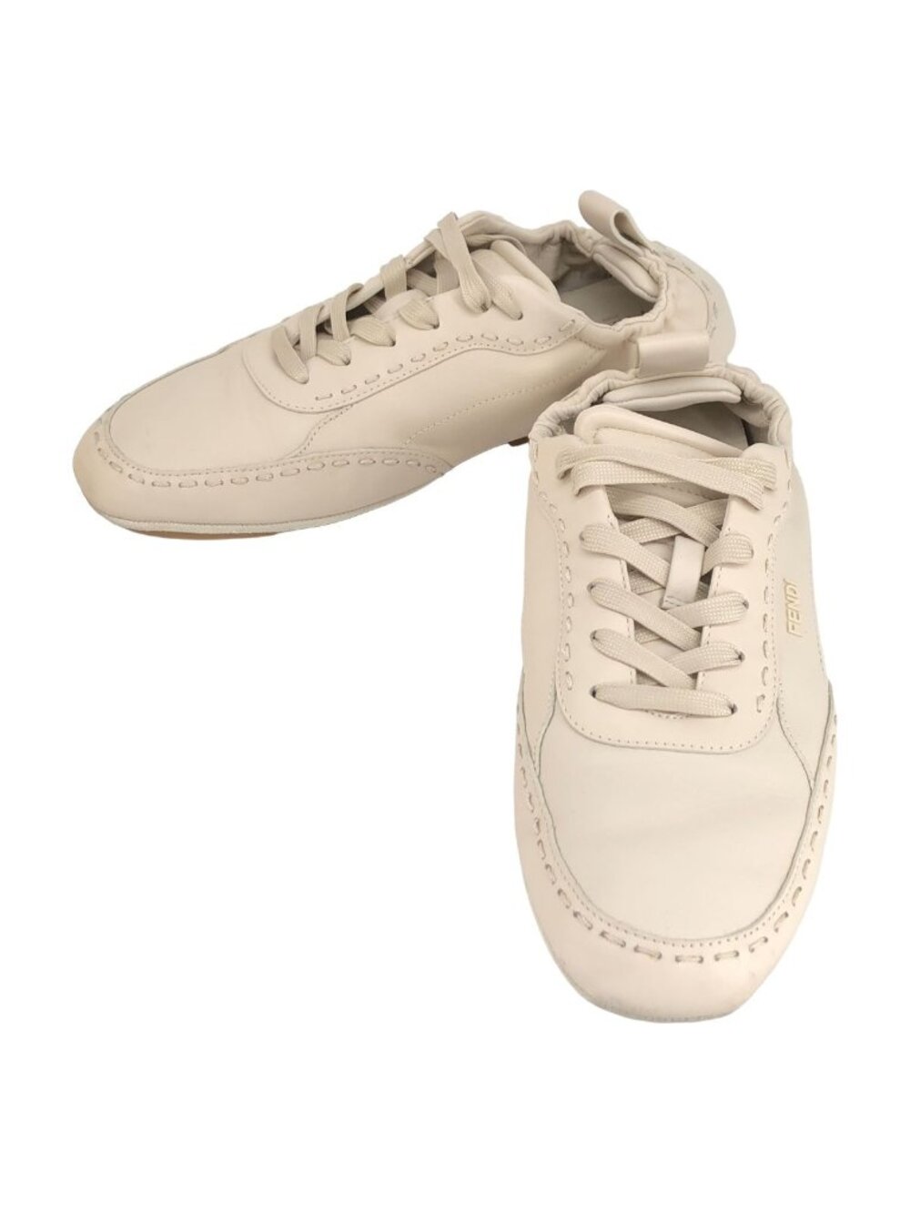Fendi Leather Fit Sneakers 03 Beige 8